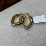 گوشواره قلب  رز گرد