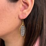 گوشواره ترکیب طلا و نقره